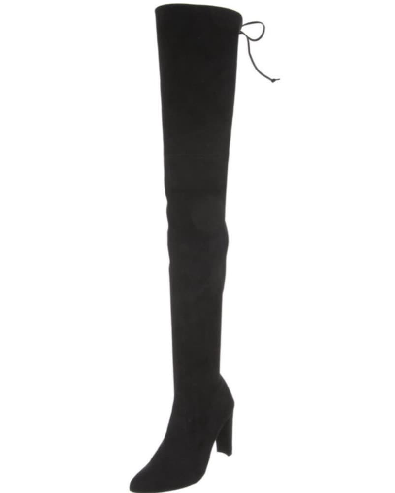 Sleek Black Thigh-High Boots - Image 2
