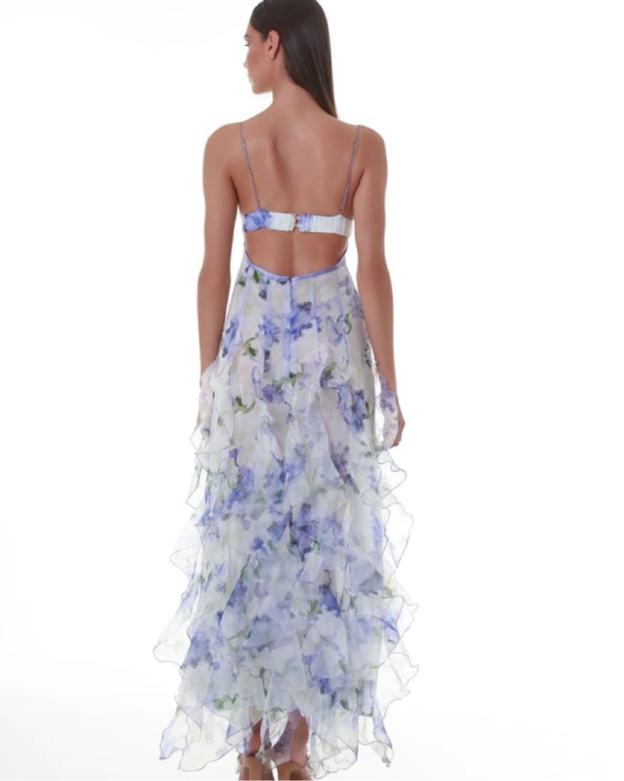 White Menti Iris Dress Formal Dress - Image 4