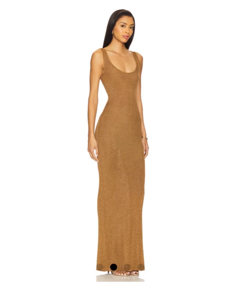 Lovers And Friends Revolve Gold Dress - Image 4