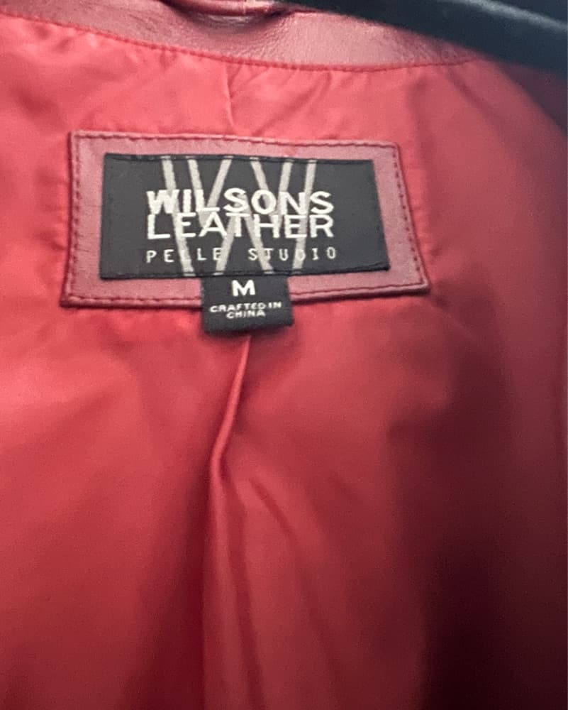 Burgundy Leather Jacket  - Image 5