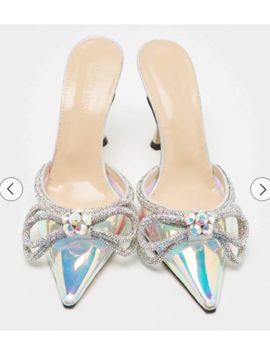 Mach & Mach Crystal Iridescent Mules - Image 2