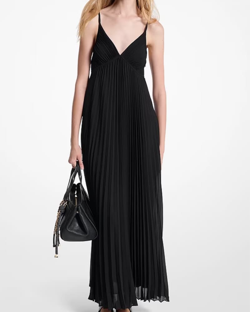 Michael kors Pleated georgette Maxi Dress - Image 1