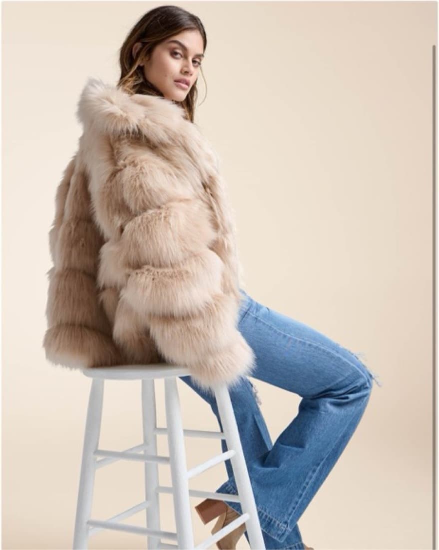 Faux Fur Coat - Image 1