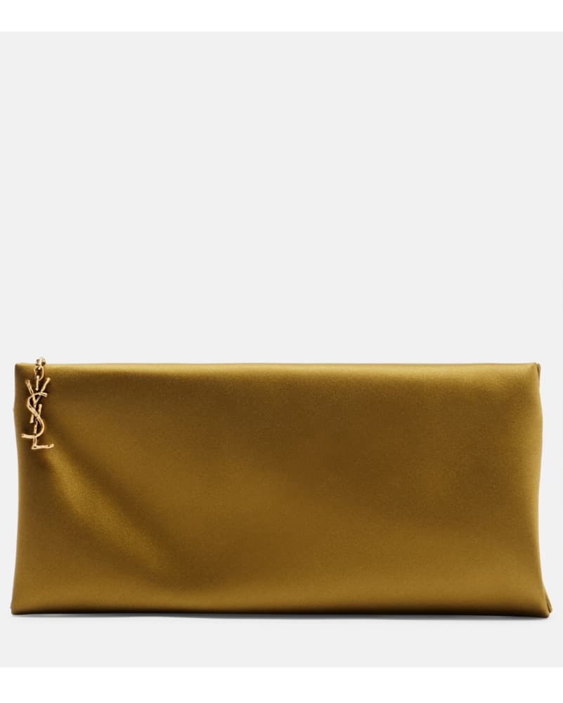 Saint Laurent Evening Satin Clutch - Image 2