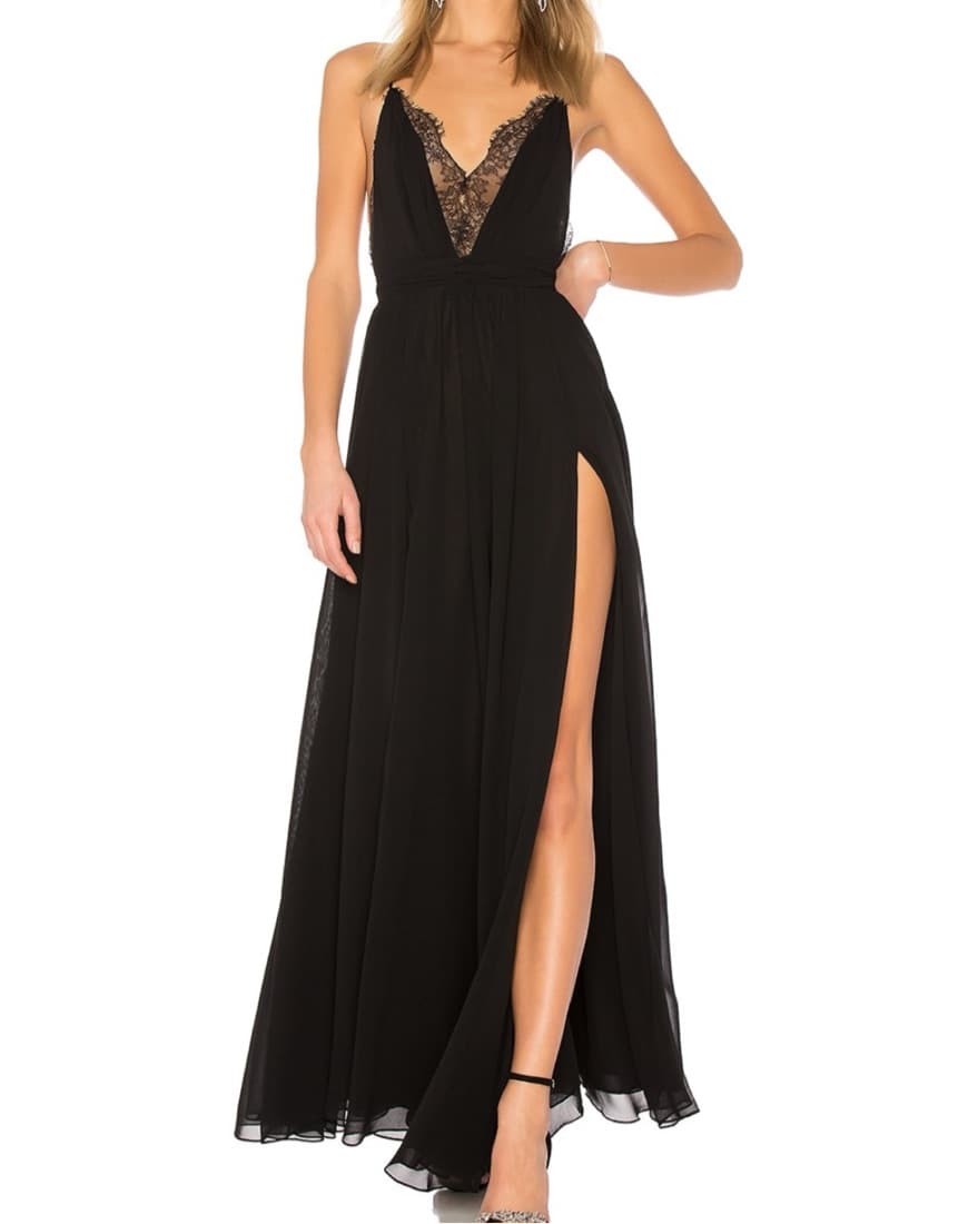 Michael Costello Black Gown - Image 1