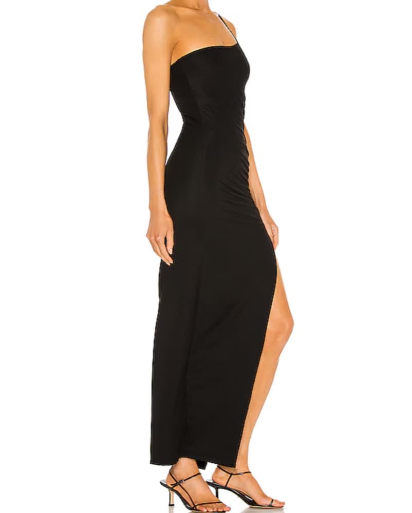 Revolve One Shoulder Black Dress - Image 2