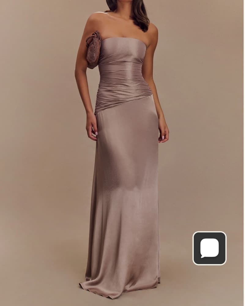 Strapless Maxi Dress - Image 1