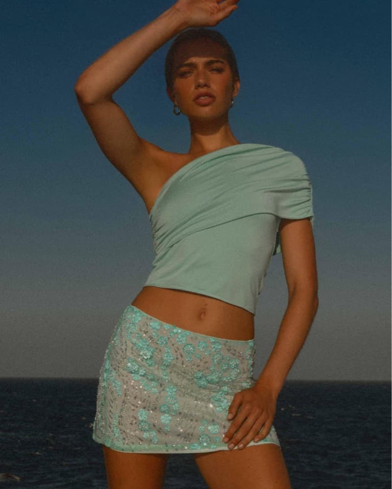 Blue Mini Skirt - Image 3