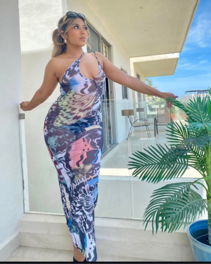 Jaded London Butterfly Mesh Maxi  - Image 3