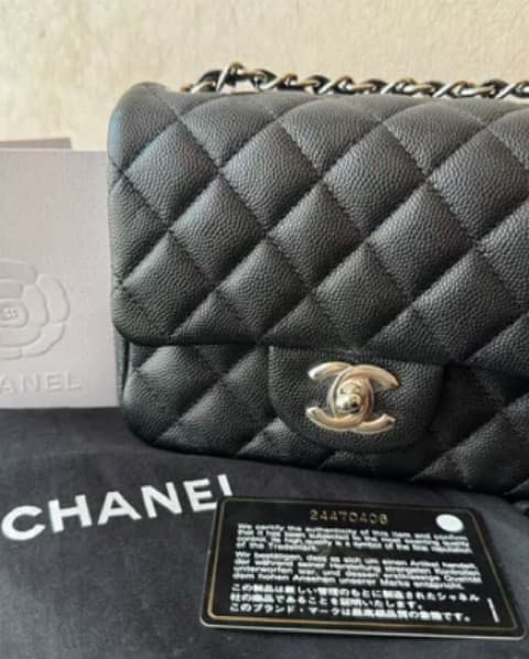 Chanel Black Caviar Classic Mini - Image 2