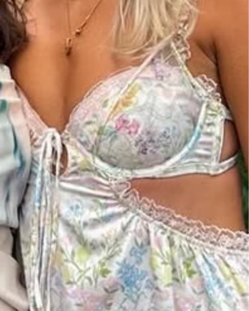For Love And Lemons Glitter Garden Slip  - Image 4