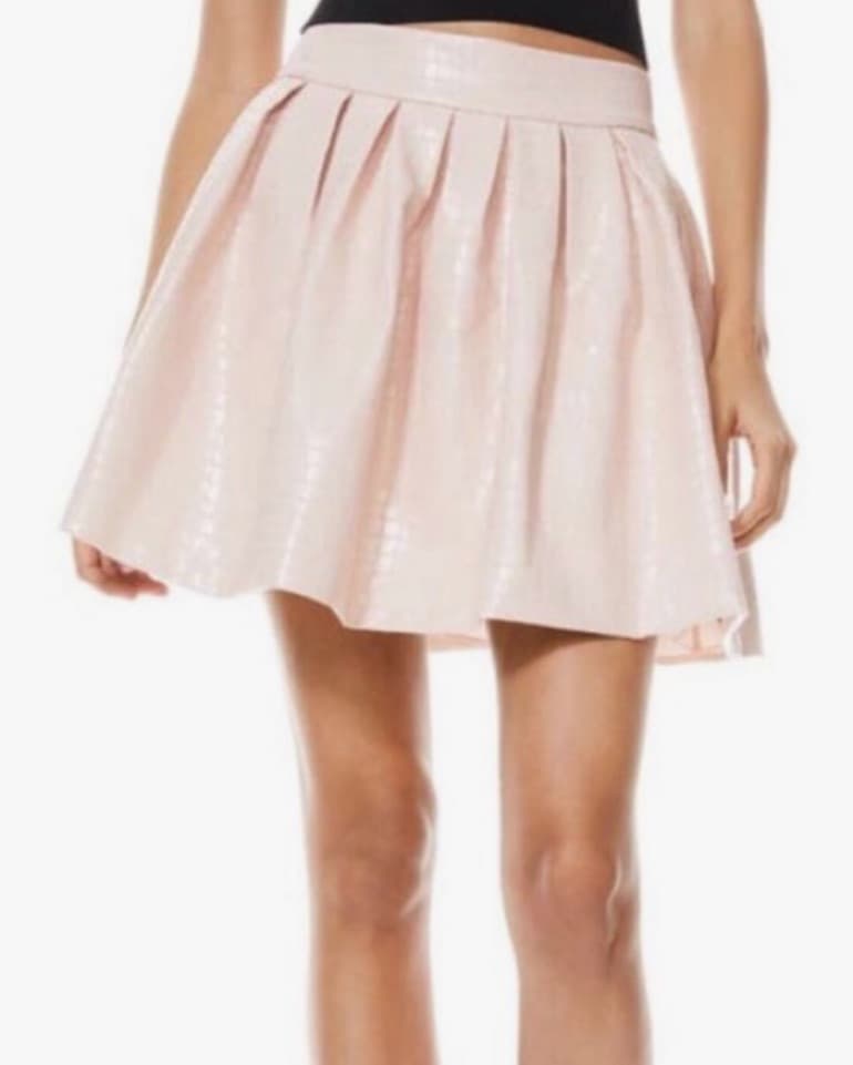 Alice & Olivia Vegan Leather Mini Skirt - Image 2