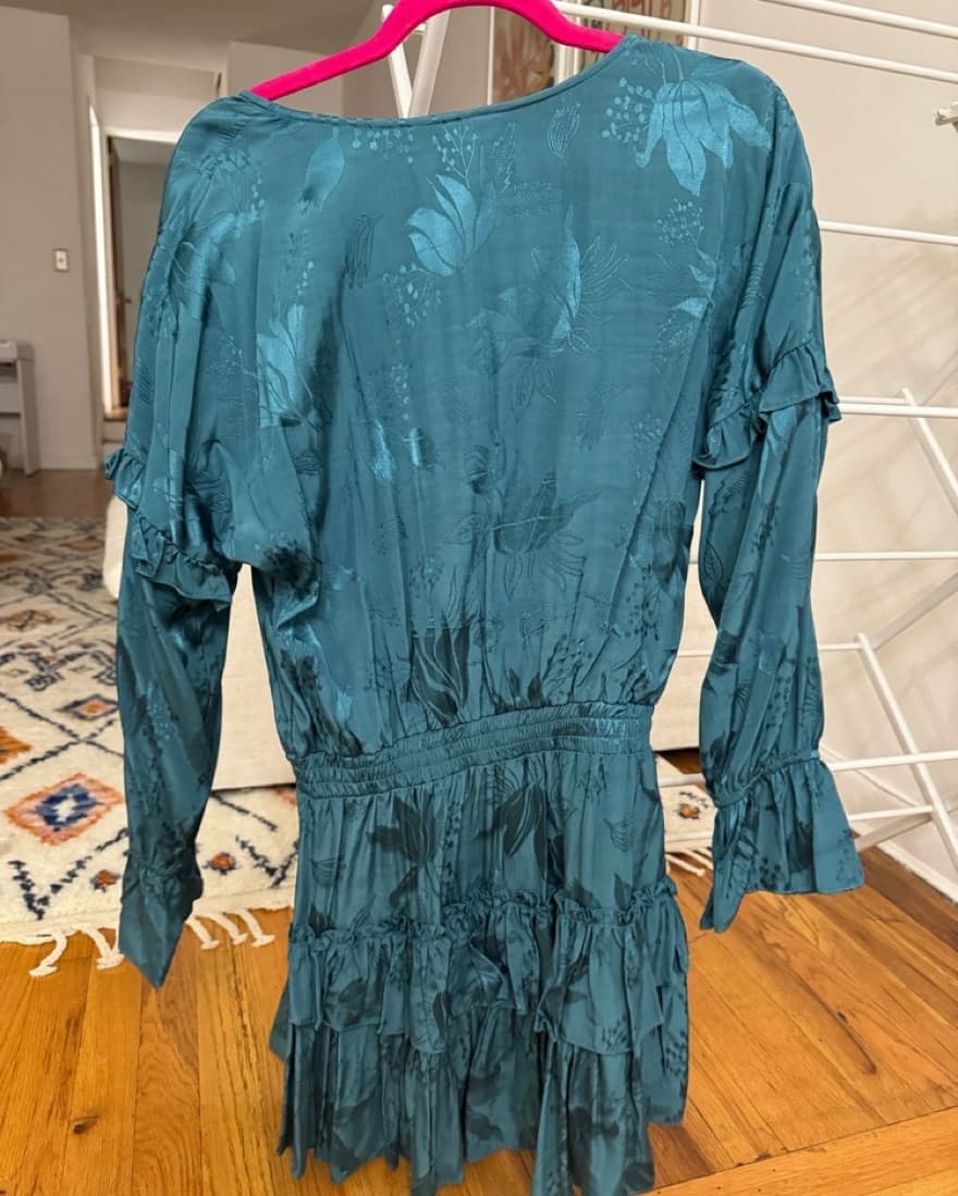 Misa Los Angeles Dress Size XS Blue Teal - Image 3