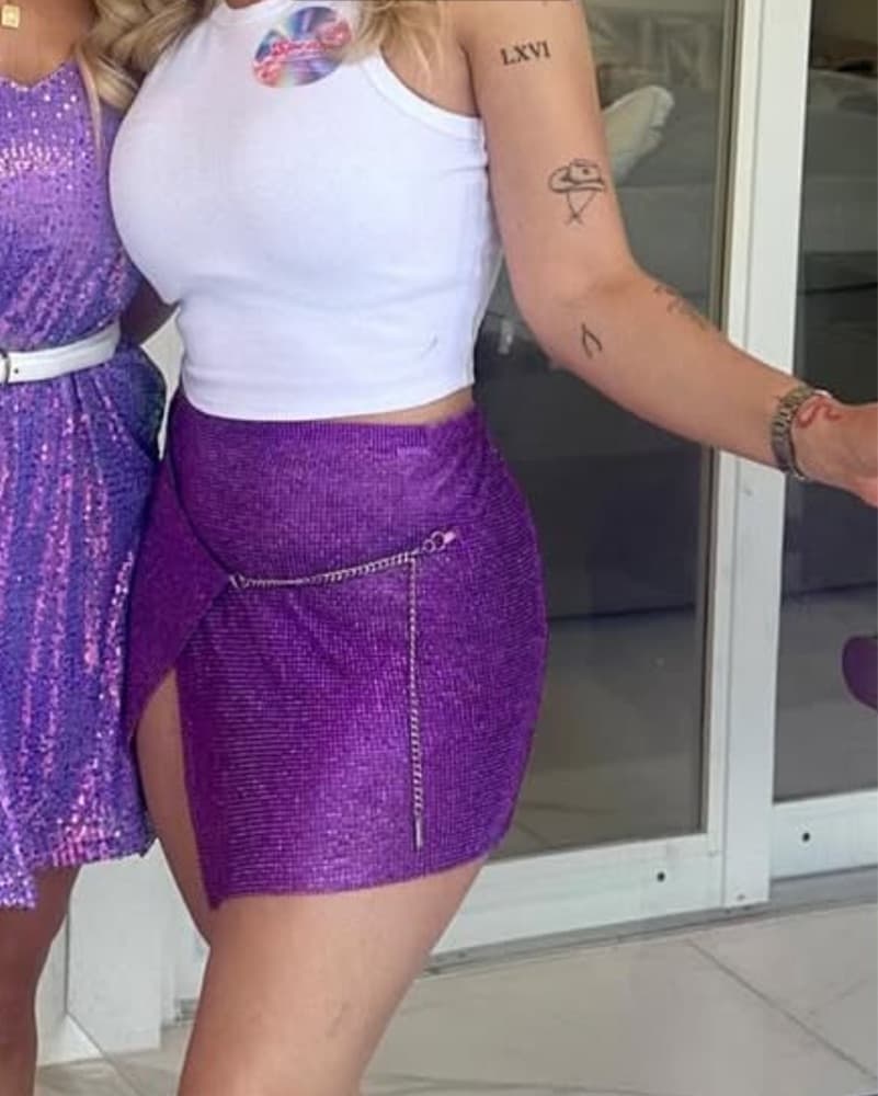POSTER GIRL Winona Skirt in Amethyst - Image 2