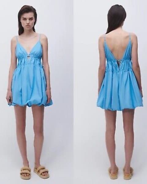 Blue Simkhai Cocktail Dress - Image 3