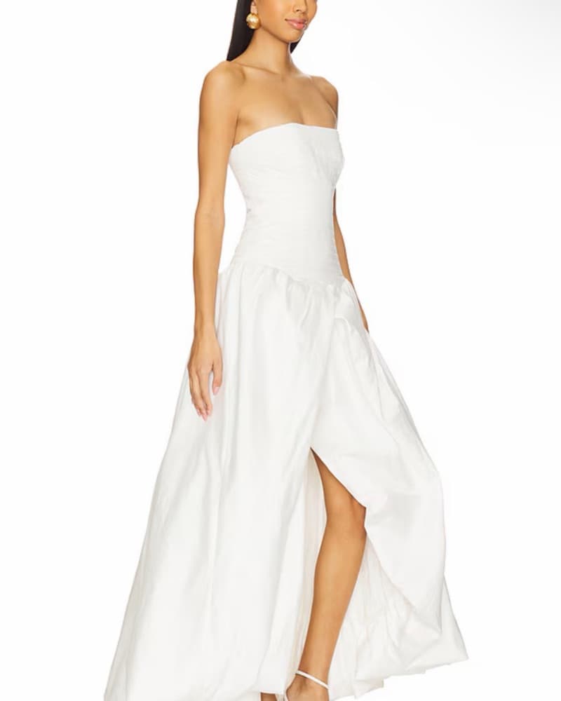 AJE White Strapless Gown - Image 4