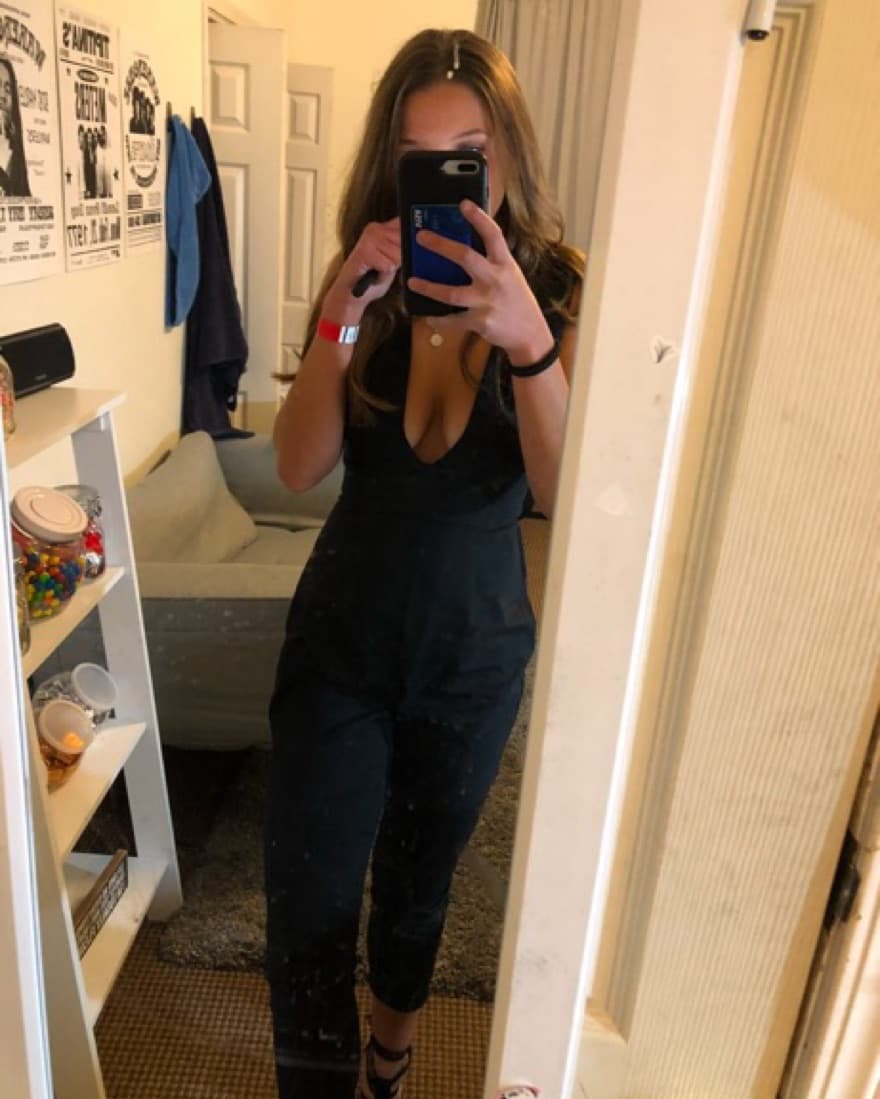 Black Revolve Deep V Jumpsuit - Image 4