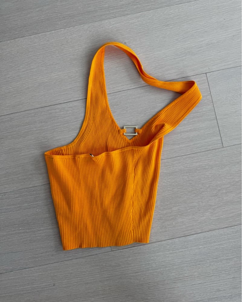 Sandro Donatien Ribbed Halter Tank - Image 4