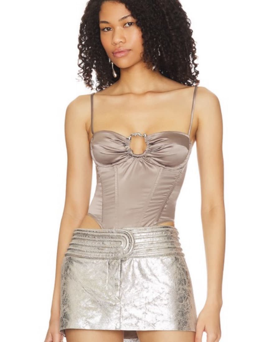 Miao Deia Corset in Silver - Image 1
