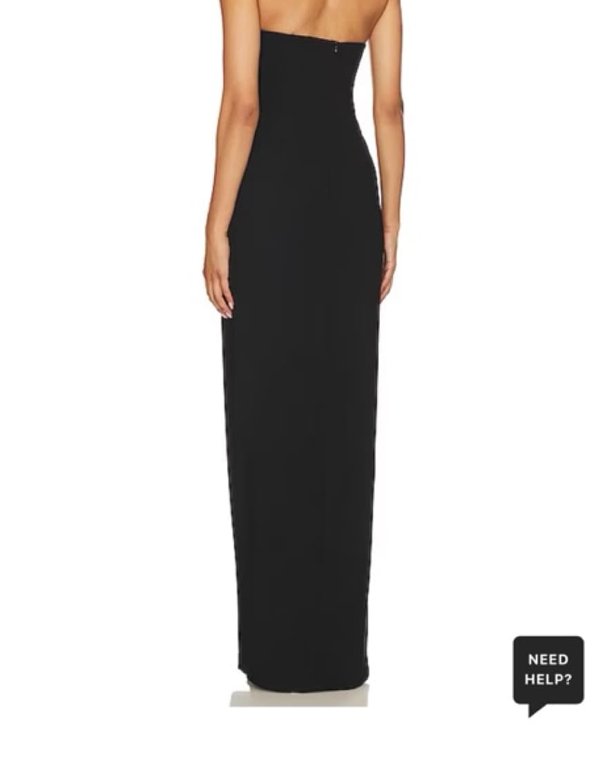 Revolve Strapless Puzzle Gown in Black - Image 2