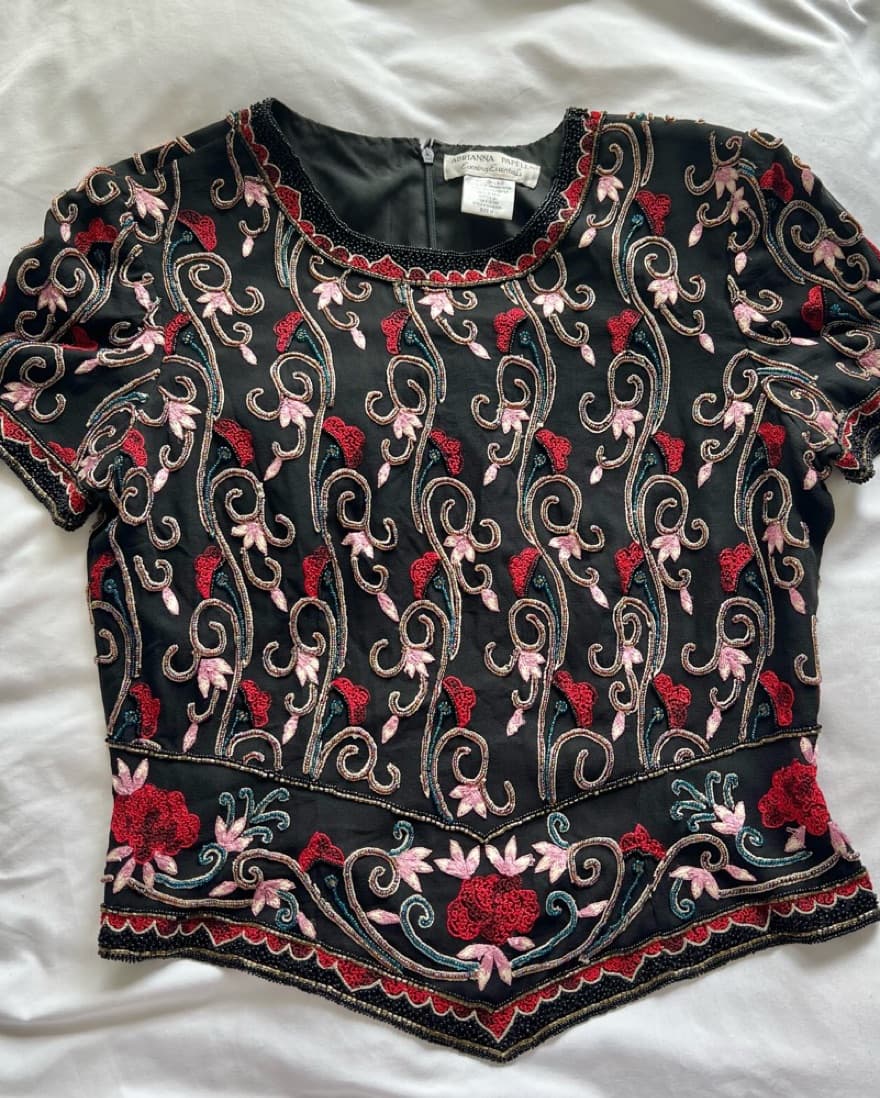Beaded Statement Top - Image 1