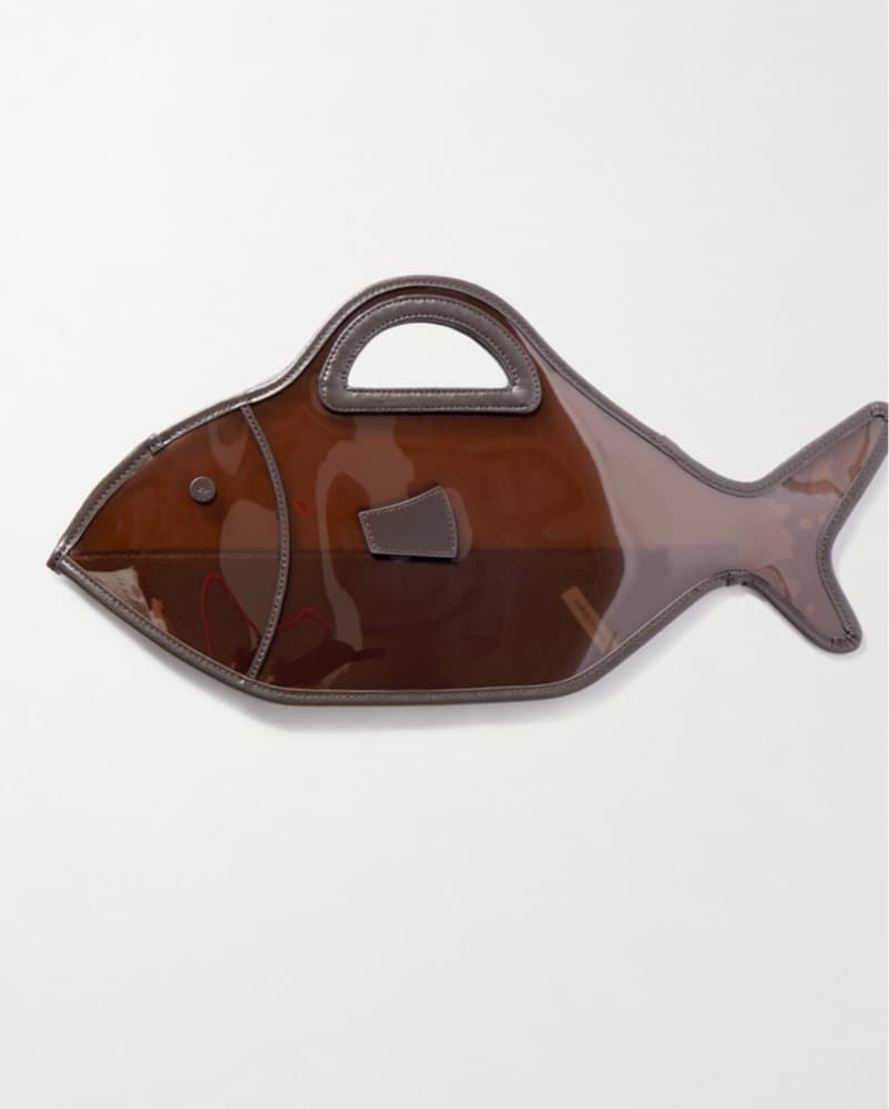 Staud Fish Bag - espresso / clear  - Image 2