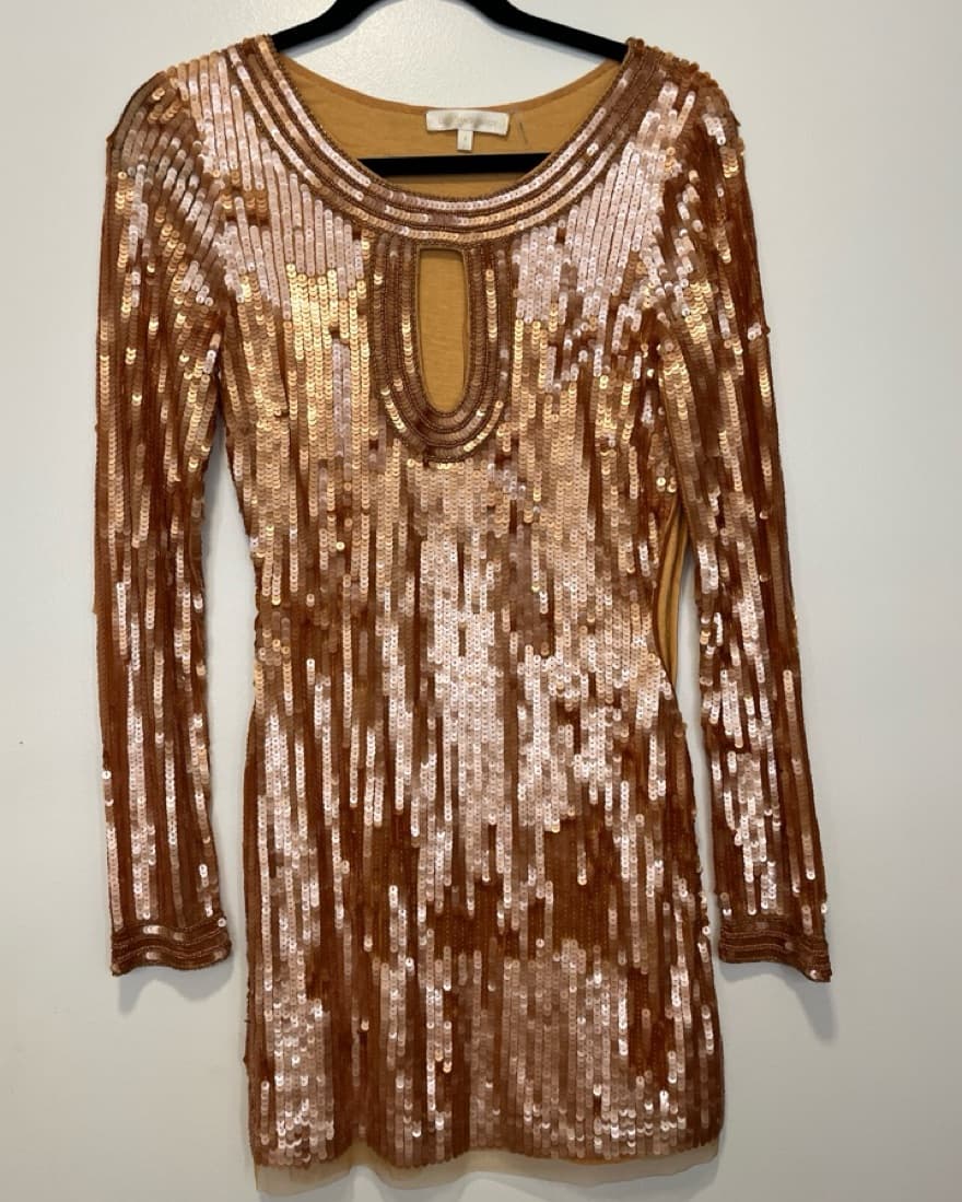 Devers Sequined Mini Dress - Image 2