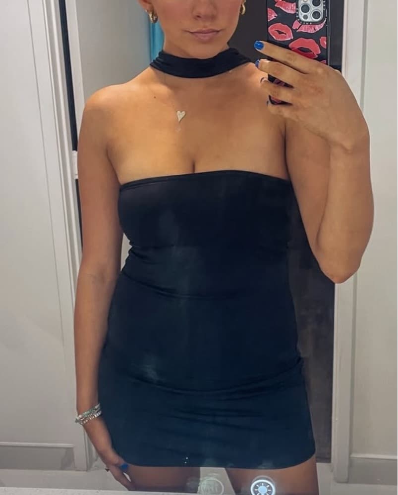 Choker Neck Minidress - Image 3