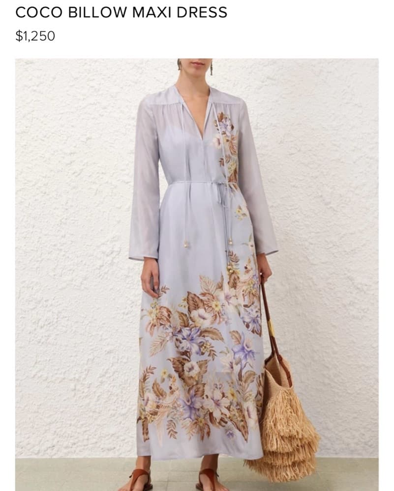 Zimmermann 2025 Coco Billow Maxi Dress - Image 1