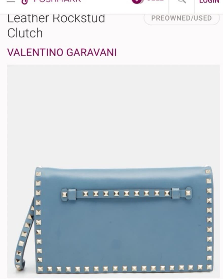  Valentino Rockstud Clutch - Image 1