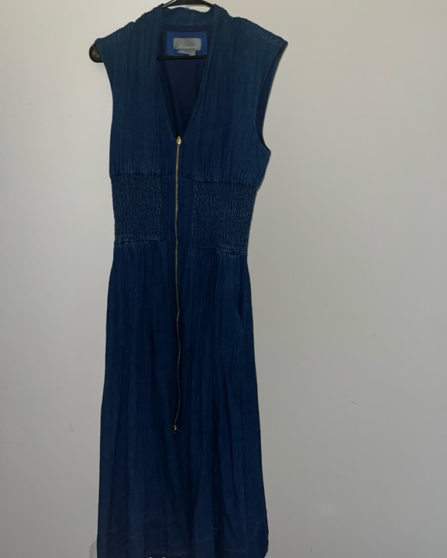 Anthropologie Cap-Sleeve V-Neck Midi  - Image 3