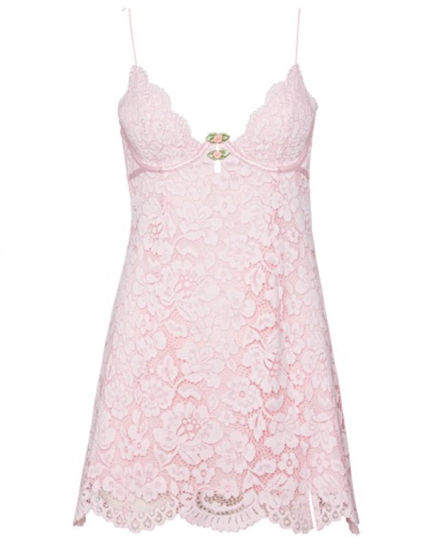 For Love and Lemons Creamsicle Lace Slip - Image 2