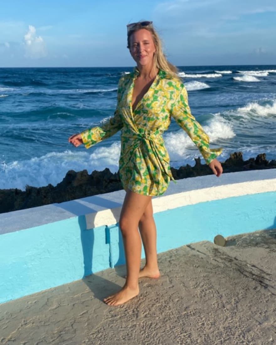 Silk Wrap Dress - Image 2