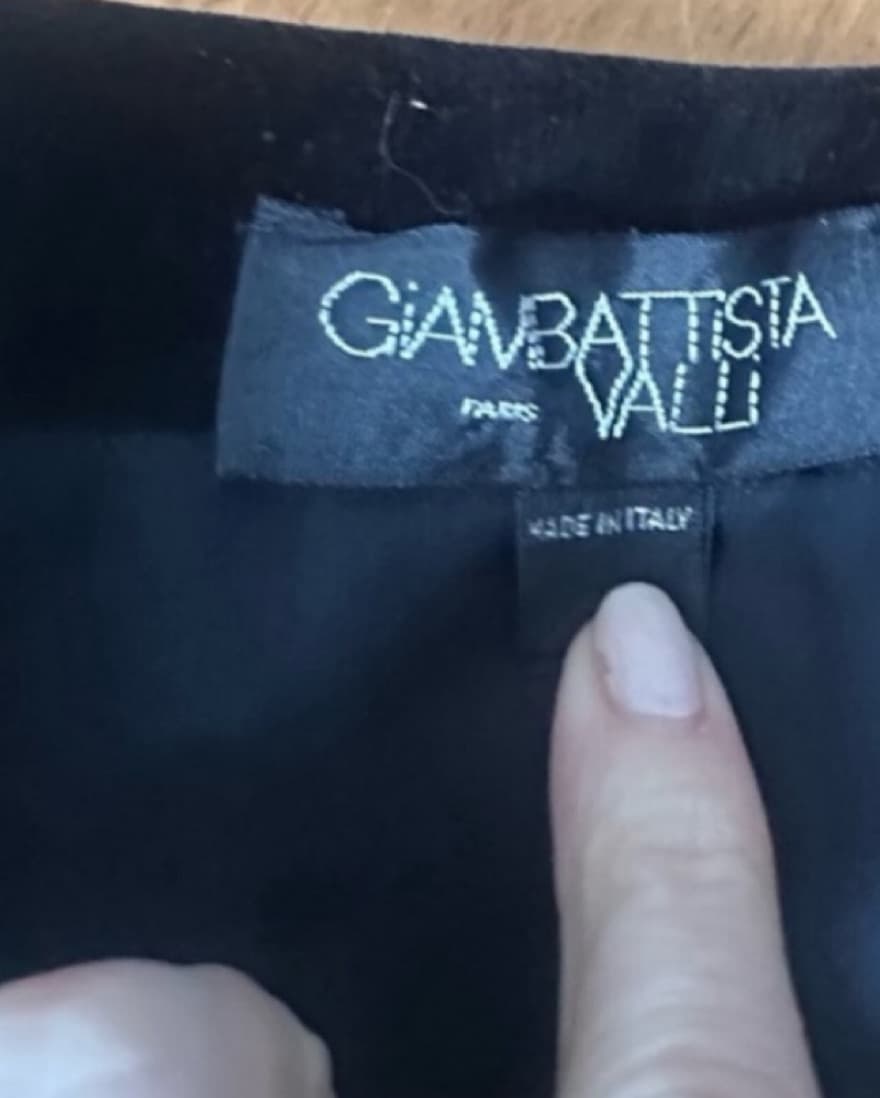Giambattista Valli Skirt Black Velvet 0 - Image 5