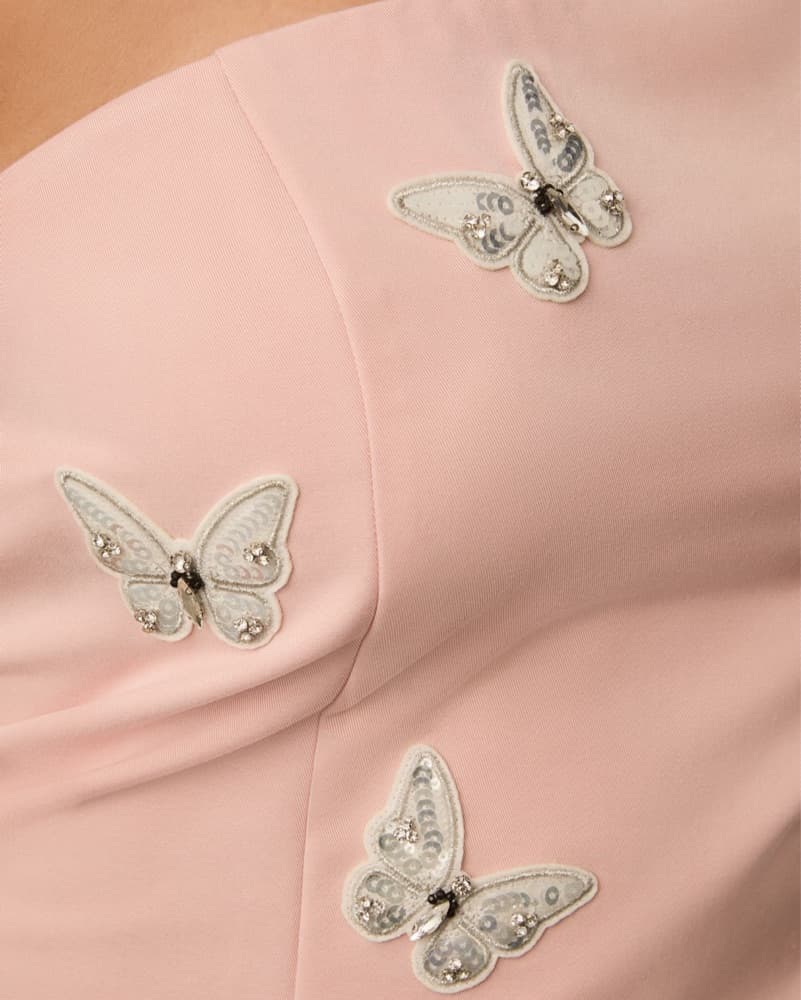 Mare Mare Strapless Embelished Mini Dres - Image 4