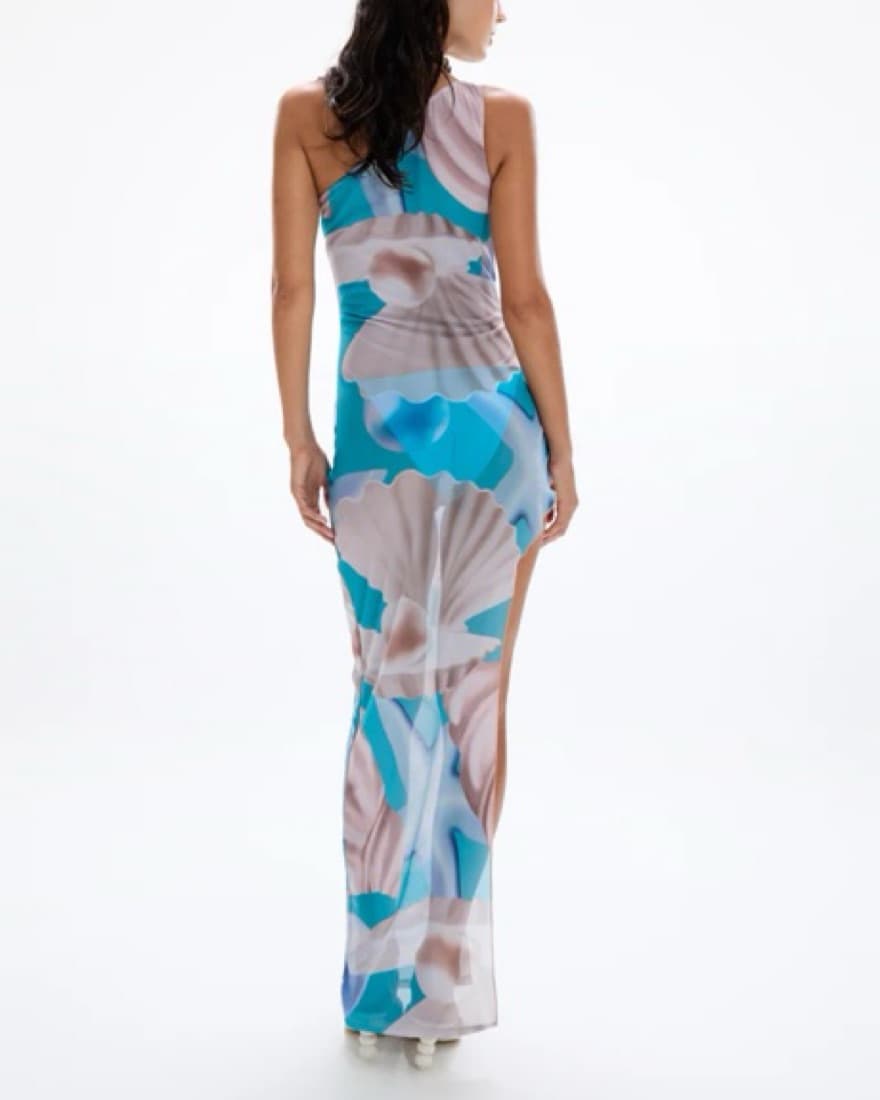 Blue Shell Dress Cin Cin - Image 2