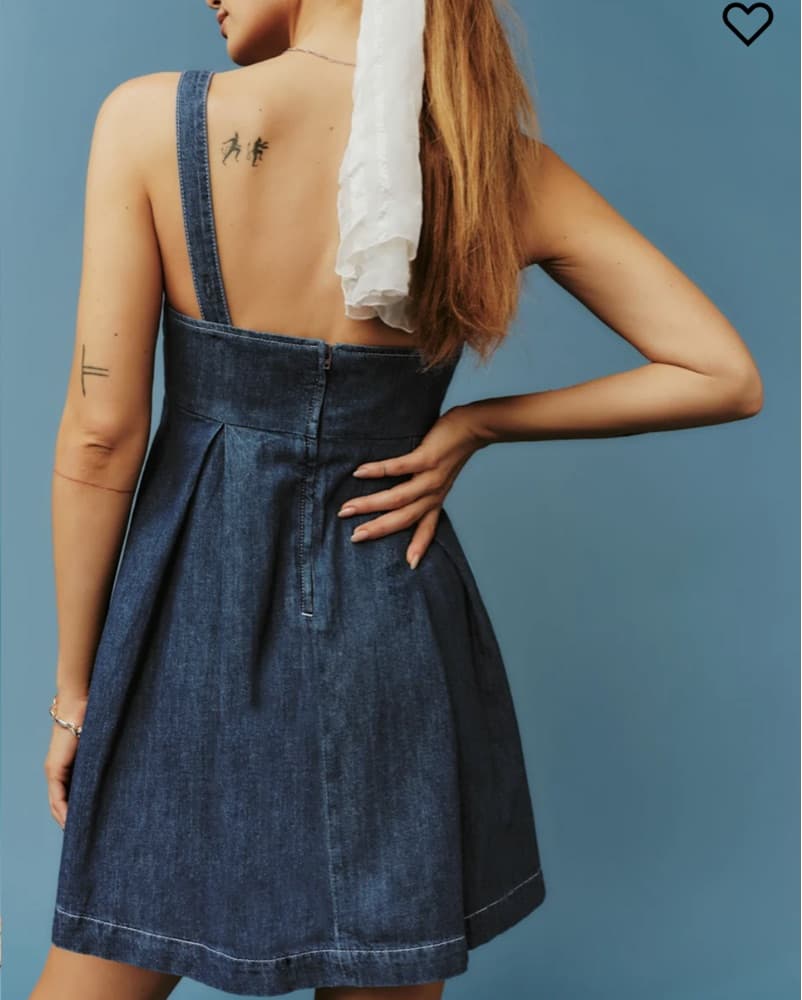 Reformation Cecil Denim Dress - Image 3