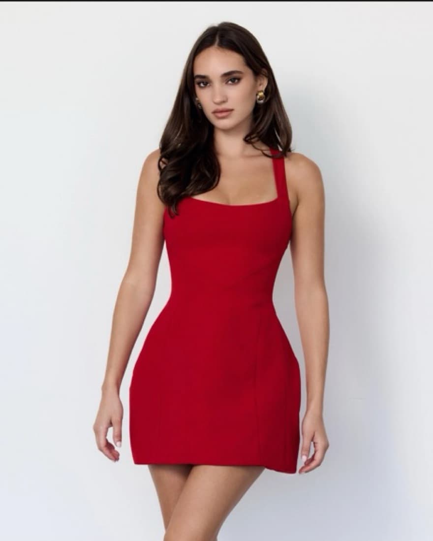 Red Artless Forever Mini Cocktail Dress - Image 1