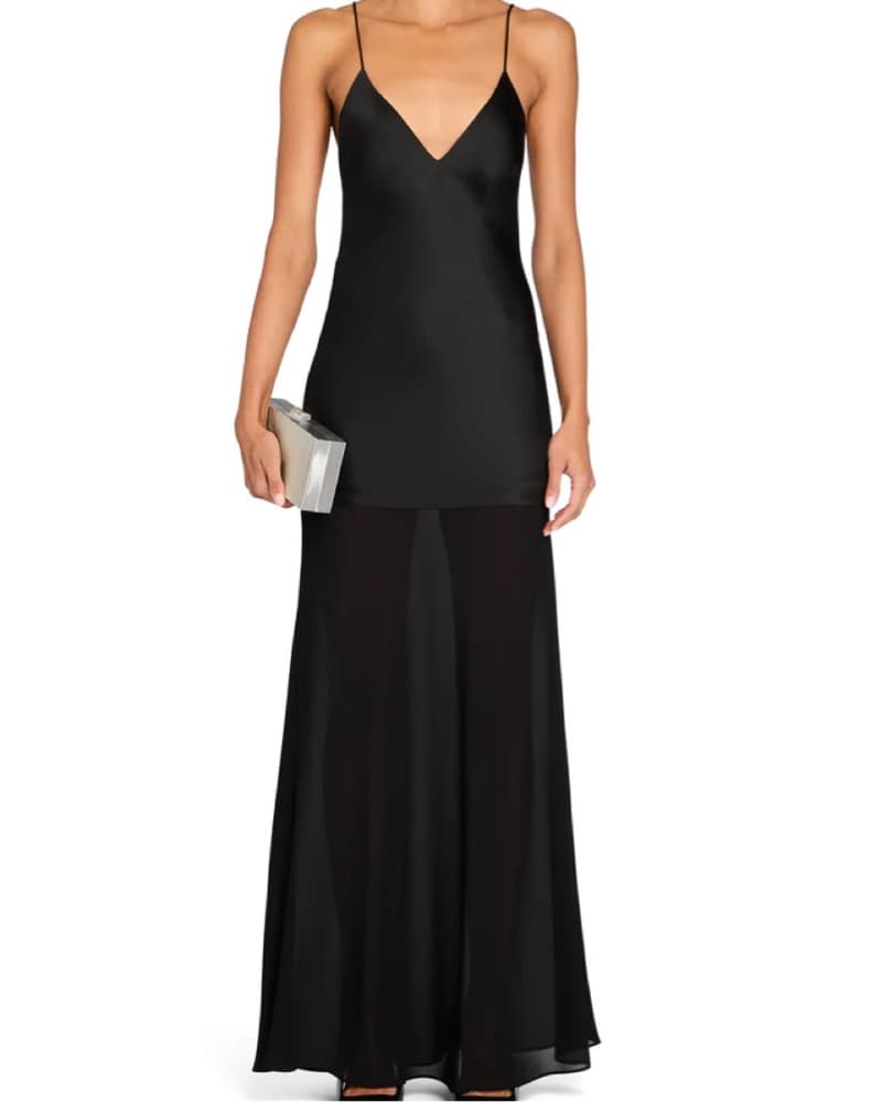 SEROYA Vienna Satin Maxi Dress - Image 2