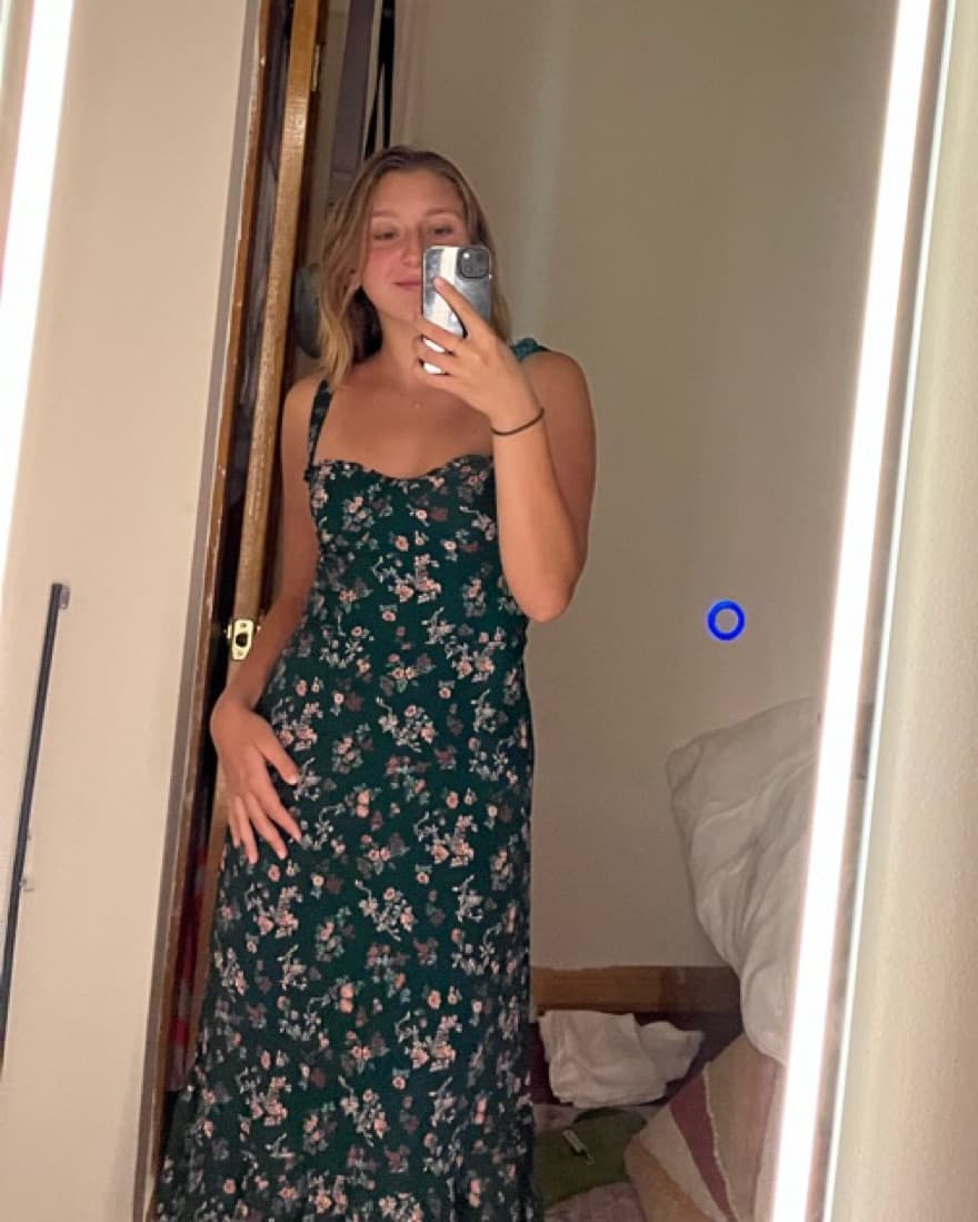 Green Midi Reformation Dress - Image 2