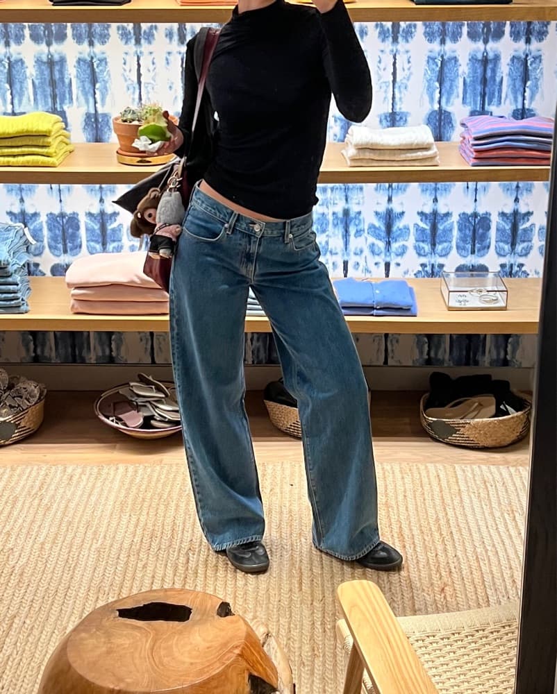 SLVRLAKE Long Blue Denim Jeans - Image 5