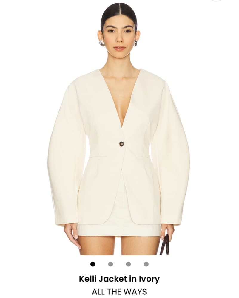 ALL THE WAYS Kelli Jacket In White  - Image 2