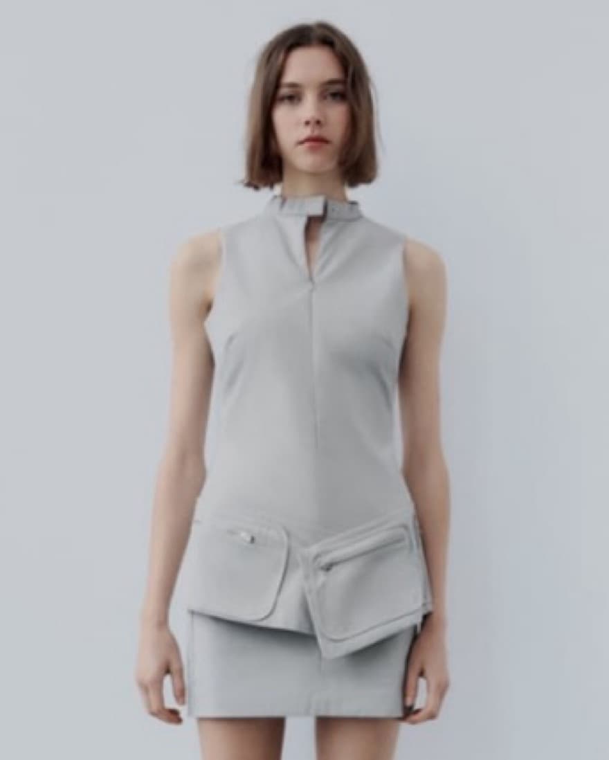 ZARA BELTED SHORT DRESS WITH POCKETS - Image 3