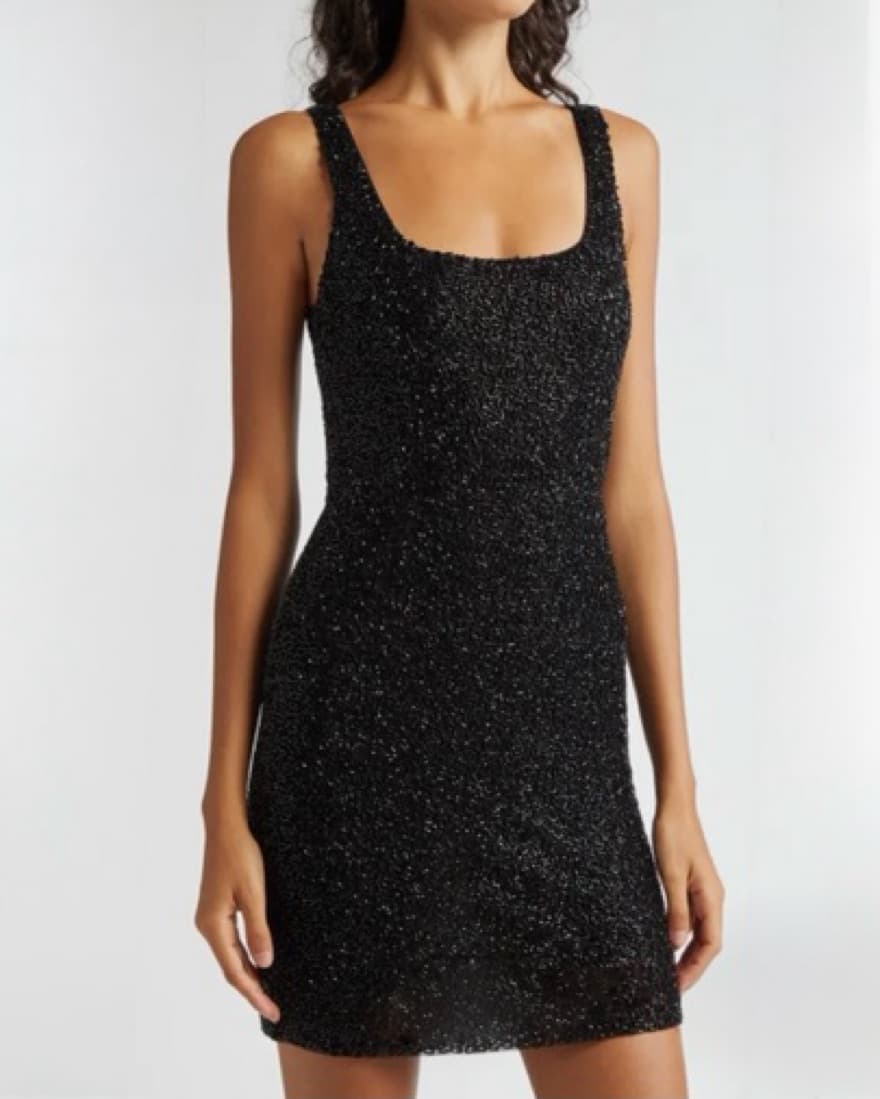 Inori Beaded Mesh Minidress - Image 1