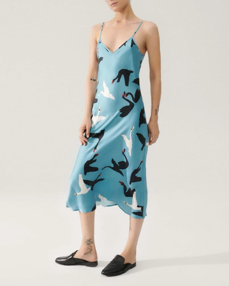 SILK LAUNDRY 90S SLIP DRESS ONLY - XS - Image 2