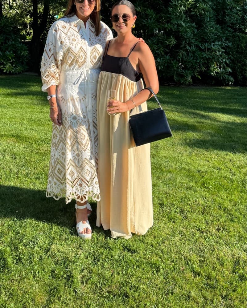 Elegant Color Block Maxi Dress - Image 2