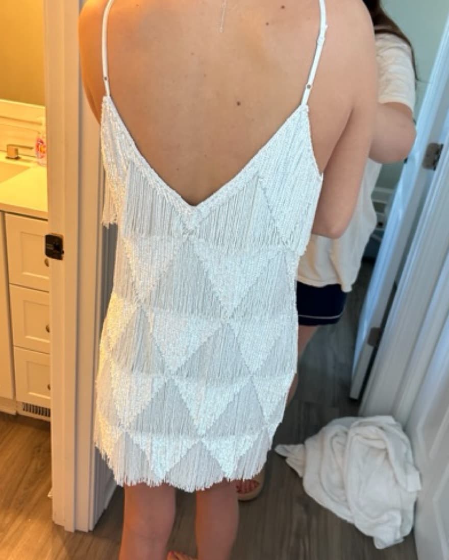Anthropologie Beaded Mini Dress - Image 2