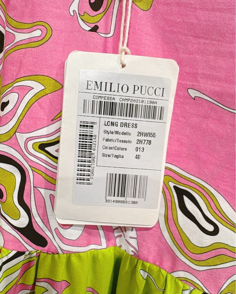 Emilio Pucci Long Tiered Cotton Dress  - Image 3