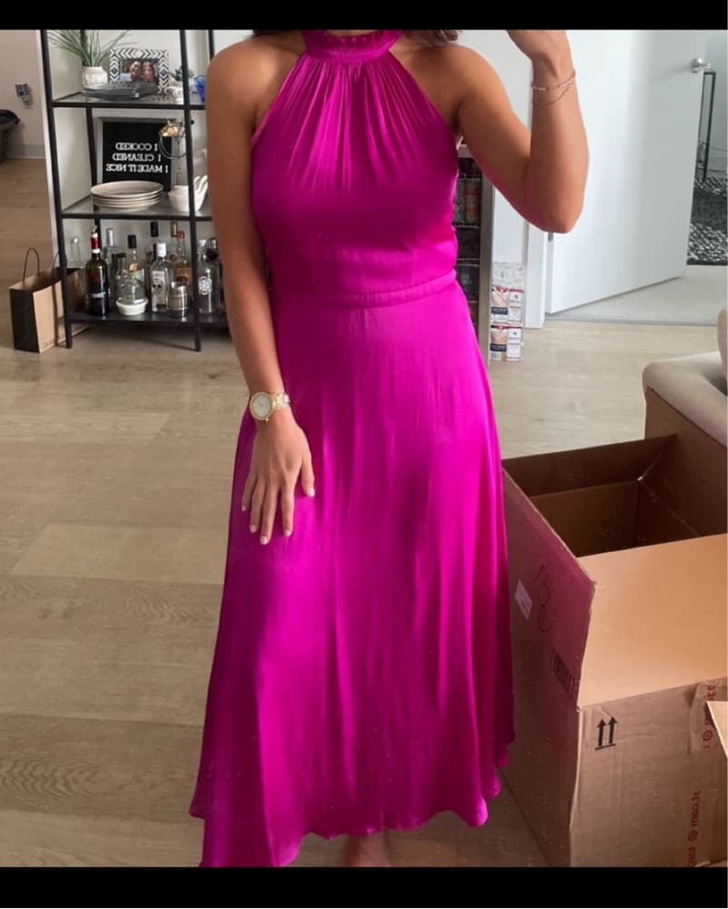 Banana Republic Soft Satin Midi Dress - Image 2