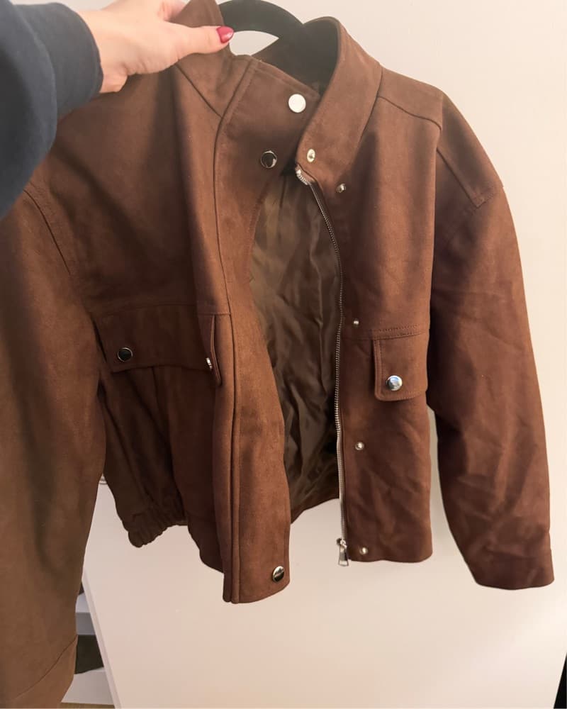Soft Suede Moto Jacket - Image 3